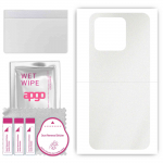 apgo Protective Skin Sticker for the back compatible with Xiaomi Redmi 10 Power, Wrap Film, Foil, Vinyl - Pattern Matte Transparent