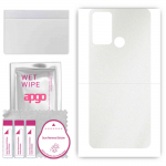 apgo Protective Skin Sticker for the back compatible with ZTE Optus X Tap 2, Wrap Film, Foil, Vinyl - Pattern Matte Transparent