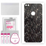 apgo Protective Skin Sticker for the back compatible with Google Pixel XL, Wrap Film, Foil, Vinyl - Pattern Carbon Black Pixel