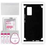 apgo Protective Skin Sticker for the back+sides compatible with Vivo V21, Full Wrap Film, Foil, Vinyl - Pattern Matte Black