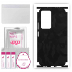 apgo Protective Skin Sticker for the back+sides compatible with Xiaomi Poco F4, Full Wrap Film, Foil, Vinyl - Pattern Black Camo