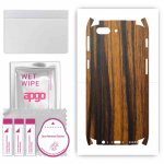 apgo Protective Skin Sticker for the back+sides compatible with OnePlus 5, Full Wrap Film, Foil, Vinyl - Pattern Tigerwood