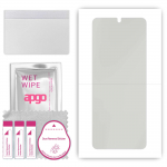 apgo Flip Fold Clear Hydrogel HD HQ FLEX - no bubbles on the fold , Screen Protector for Samsung W24 Flip, Hydrogel Film, Flexible, Soft TPU with posi