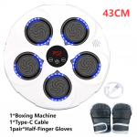 Nutikas muusikapoksimasin Seinale kinnitatav spordirongi sihtm&auml;rk Sanda harjutab USB-laadimist 9 režiimiga Bluetoothi ​​liivakott t&auml;iskasvanule White Blue Light