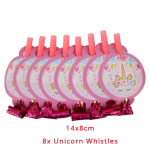 &Uuml;kssarviku kaunistus S&uuml;nnip&auml;evapeokaunistus Lastele &Uuml;kssarvik &Uuml;hekordsete lauan&otilde;ude komplekt Unicornio Baby Shower T&uuml;druku s&uuml;nnip&auml;evapeotarbed 8pcs Blowing Dragon