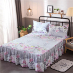 Voodiseelik Puuvillane Voodikate Komplekt Tikand Voodikleit Padjap&uuml;&uuml;rid 3 Osaline/Komplekt King/Queen Double 1.5/1.8/2M Linu Kate 3PCS 150cmx200cm