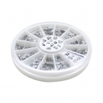 Stiilne t&auml;ht, lille s&uuml;da Rhinestone'ist manik&uuml;&uuml;ri k&uuml;&uuml;nekleebise n&auml;pun&auml;ited S&auml;deldavad kleebised