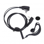 Professionaalsed peakomplekti mikrofoni 2 Pin k&otilde;rvakonksuga &ouml;&ouml;klubi baari ihukaitsja privaattelefoni tarvikud BAOFENG UV5R jaoks