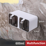 Seinale kinnitatav maitseainekarp, soolapipra maitseaineresti hoiukonteiner piprapurgi maitseainepoti kombineeritud karbid komplekti korraldaja valge