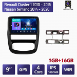 Androidi autoraadio Renault Duster 1 jaoks 2010&ndash;2015 Nissan terrano 2014&ndash;2020 multimeediumipleier WIFI GPS-navigatsioon 1+16 GB