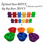 Montessori vikerkaare kaal karu laste m&auml;nguasjad v&auml;rvisorteerija loendamise materjal matemaatika &otilde;ppem&auml;ng lastele m&otilde;eldud hariduslikud m&auml;nguasjad uued