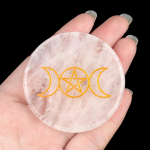 1 tk looduslikust kivist kaunistus, tervendav Reiki kristallplaat &ndash; sobib suurep&auml;raselt aluste ja lauade kaunistamiseks, lisab teie ruumi vaimset energiat 55 &times; 55 mm 1Pc, Clear Quartz/55&times;55mm