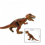 Dinosauruste sari Tyrannosaurus Rex lihas&ouml;&ouml;ja h&auml;rg draakon raske k&uuml;&uuml;nisega lohe r&ouml;&ouml;vloom ehitusklotsid laste m&auml;nguasjad