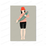 Abstraktne loom Kass T&uuml;druku j&otilde;uga Seinakunst L&otilde;uendimaal P&otilde;hjamaade Plakatid ja Prindid Seina Pildid Elutoa Kaunistamiseks 21x30cm No Framed