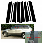 8 tk autoukse akna trimmi samba postide samba katte kleebised jaoks BMW X5 E53 2000-2006 auto stiil