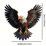 3D Flying Eagle HD-pildiga autokleebised autoukse akende korpuse vin&uuml;&uuml;lkleebised Ameerika elemendid sirutage tiibu ja t&otilde;uske 20.86x20CM
