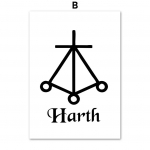 Reiki Cho Ku Rei Sei He Ki S&uuml;mbol T&scaron;akra Energia L&otilde;uendimaal Seinakunst Skandinaavia Plakatid Ja Prinditud Pildid Elutoa Dekoratsiooniks 21X30cm No Frame