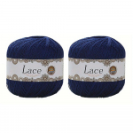 2tk Niit nr. 8 P&auml;rlpitsniit K&auml;sitsi valmistatud isetehtud punutud puhas heegeldatud siidine puuvillane linane hele siidiniit Suvine r&auml;tik beebivillane l&otilde;ng 2pcs