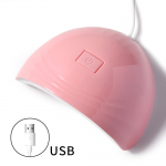 USB 18 UV-valgustitega kuivatuslamp kuivatamiseks geeliga LED k&uuml;&uuml;nte fototeraapia masin Professionaalsed manik&uuml;&uuml;ri t&ouml;&ouml;riistad salongiseadmed USB roosa
