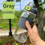 1 tk Klaasist Spordiveepudel K&otilde;rge Borosilikaatklaasist Veeklaasid Kaasaskantavad Reisiveepudelid Telkimiseks Matkamiseks Fitness V&auml;litingimustes Joogin&otilde;ud S&uuml;nnip&auml;ev G 700ML