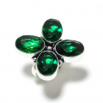 Chrome Diopside Gemstone Handmade 925 Sterling Silver Jewelry Ring Size 7 o6g17