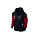 Jordan Logo Tikitud Kapuutsiga Jakk Meeste &Uuml;ler&otilde;ivad Must 716578-010 XS