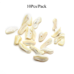 10 tk/pakk, Veider ebakorrap&auml;rane looduslik koorega perforeeritud ripats, B&ouml;&ouml;mip&auml;rased meeste naiste amuletid DIY ainulaadse kaelakee k&auml;ev&otilde;ru pahkluu jaoks, Tarvikud 17x8mm 10Pcs/17&times;8mm