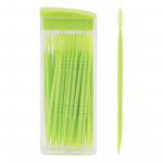 Kaasaskantav plastikust hambaork 50 pakendis, roheline, l&otilde;hnatu suu hambaork