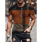 Vintage stiilis graafiline t-s&auml;rk &ndash; pehme veniv &uuml;mmargune kaelus, vabaaja t&auml;navar&otilde;ivad suveks, meeste l&otilde;dvestunud istuvusega tr&uuml;kitud T-s&auml;rk hingavusega S