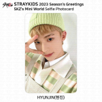 Hulkuvate laste 2023. aasta hooaja tervitused Selfie-fotokaart, 4-l&otilde;ikeline foto JYP Shop Benefit Hyunjin - Selfie Photo