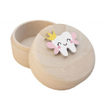 Puidust beebihammaste karp multikas armas &uuml;mmargune v&auml;ike, kadunud hammas, m&auml;lestushoidla hoius&auml;&auml;stja konteineri kast S&uuml;nnip&auml;evaks Baby Shower poistele t&uuml;drukutele