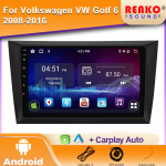 Autoraadio Volkswagen VW Golf 6 MK6 GTI 2008-2016 jaoks Traadita Carplay Android Auto Raadio Auto Multimeedia 4G DSP 48EQ 2 Din 4 core 1GB+32GB carplay