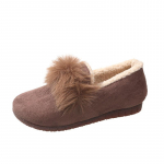 2024. aasta vabaaja naiste kingad s&uuml;gis- ja talv, pluss fliisist soojad emajalatsid rasedatele naiste lamedad kingad, herned kingad 35 khaki