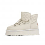 Meotina naiste pahkluu lumesaapad, &uuml;mmargune varba platvorm, lame villane karusnahk, n&ouml;&ouml;riga, naiste mood, l&uuml;hikesed saapad, s&uuml;gis, soojad talvekingad Sinine 35 must