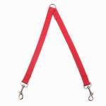 1 tk Double Twin Dual Coupler koerarihm Kaks &uuml;hes Tugev nailonist V-kujuline lemmikloomakoera jalutusrihm V&auml;rvikas kahesuunaline lemmikloomade pliikoerte tarvikud 1.5x90cm must