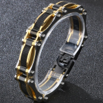 Fashion Cool Heavy Roostevabast terasest k&auml;ev&otilde;ru meestele Massiivne 15MM Laius V&otilde;rgud Style Chat Jalgratta k&auml;ev&otilde;rud Meeste 7 v&auml;rvi Saadaval 21.5CM