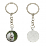 Samoyed, Bjelkier, Samoiedskaya Sobaka - keychain in a box, own photo, keychain pendant from Art-Dog brand