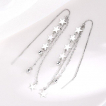 925 Sterling Silver Meteor Shower Ear Line Naine pikk Tutt Star K&otilde;rvakett K&otilde;rvar&otilde;ngad Korea V&auml;ikesed V&auml;rsked Soovid Ehted