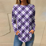 Naiste T-s&auml;rgid S&uuml;gises vabaaja pikkade varrukatega s&auml;rgid Vintage graafilise tr&uuml;kiga top Pullover L roosa