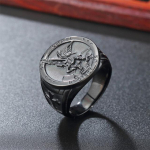 Vintage katoliku ingel Michaeli s&otilde;rmus meestele naiste punk 316l roostevabast terasest r&uuml;&uuml;tel Saint Michael Protect Us s&otilde;rmus ehe kingitus 10