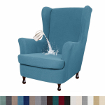 Veekindel tiibtooli kate 2-osaline veniv spandex kangast tiibtooli kate Elastse p&otilde;hjaga tugitooli kate elutoa magamistuppa W33xD36xH45inch