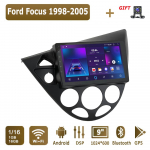 Androidi autoraadio Ford Focuse jaoks 1998-2005 Multimeediumipleier peaseade Stereo GPS-navigatsioon BT WIFI 1+16GB 1+16GB
