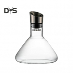 Klaasist veinikarahvin koos aeraatoriga roostevabast terasest filtriga 12-kanaliline &otilde;hutus 1600 ml mahutavusega k&auml;sit&ouml;&ouml;na valmistatud punase veini karahvin veinipudelite jaoks A