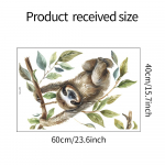 Fun-e78 Multikas Laiskloom Ronimas Puu Otsas Lastetuba Lasteaed Seina Kaunistamine Seinakleebised Isekleepuvad 40*60CM/fun-e78