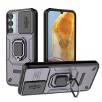 Slide Lens Protect Coque Samsung Galaxy A15 A35 A55 5G &uuml;mbrise magnetilise hoidiku r&otilde;nga kate Galaxy M15 F15 A 15 35 55 Armour Funda For Galaxy A15 must