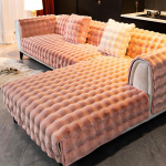 Rabbit Velvet diivani kate Kolmem&otilde;&otilde;tmeline paksendatud soe elutoa diivanipadi libisemiskindel massaaži Palus diivan seljapadi 70x70cm 1pcs roosa