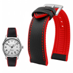 Klassikaline 20mm 21mm 22mm L&otilde;uend Nailon Seiko kelladele Kummist Rihm Veekindel Kellarihm Meestele Tissot Citizen Mido Kellatarvikud 24mm