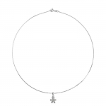 LOVA LOLA VAN DER KEEN - Collier Gar&ccedil;on - Joaillerie Prestige - Diamant de Synth&egrave;se - Argent Massif 925 Milli&egrave;mes - Bijou Femme