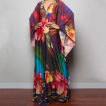 Lipsuv&auml;rviga kaftani kleit, vabaaja rannasuvine Maxi Cover Up Maxi kleit, naiste riided One Size