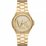 Michael Kors MK7229 Lennox kolme k&auml;ega kullatoonis roostevabast terasest naiste k&auml;ekell kuld